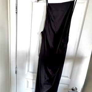 Zara Black Maxi Slip Dress